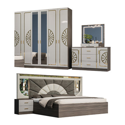 Chambre a Coucher Complet De Luxe Bedroom Sets Modern Luxury king Size Bed Double Home Room Wooden Frame Bedroom Furniture Set