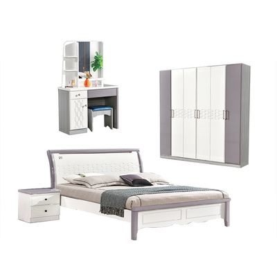 OEM ODMの純木のヨーロッパ式の寝室セットの家具1800*2000mm