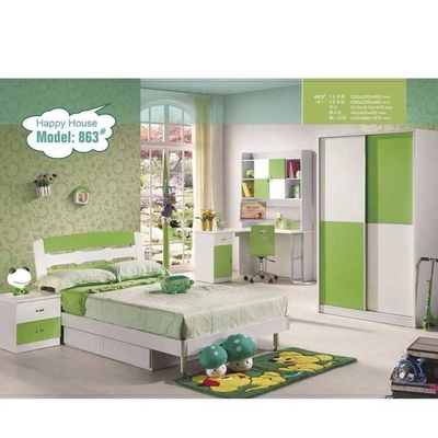 Cappelliniの緑の子供の寝室セットの現代子供の家具960mmのベッド