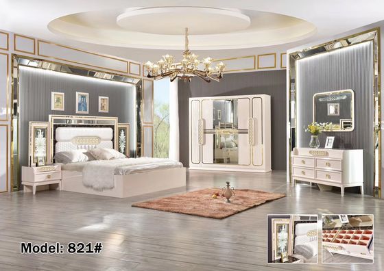 アパートMDFの現代寝室の家具は簡単なアセンブリ耐久財を置く