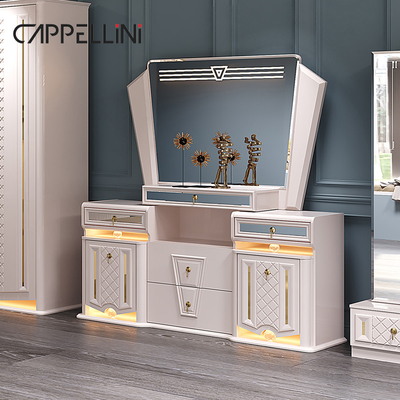 モダンデザイン 木製枠 ダブルキングサイズ 高級ベッドセット ホーム クラシック 高級 木製 Mdf 寝室セット 家具