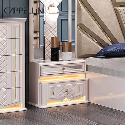 モダンデザイン 木製枠 ダブルキングサイズ 高級ベッドセット ホーム クラシック 高級 木製 Mdf 寝室セット 家具
