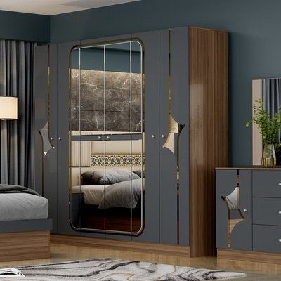 卸売 低価格 土耳其式 ダブルキングベッド 家庭用 木製枠 Mdf モダン 贅沢 フルサイズ ベッドルーム 家具セット