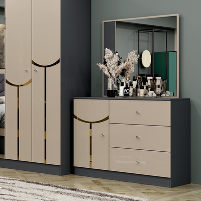 卸売 安い 高級 木製 枠 ダブル キングサイズ ベッド セット モダン ホーム トルコ 木製 MDF フル ベッドルーム セット 家具