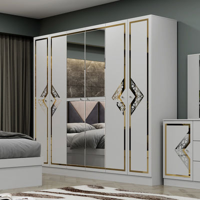 高品質の木製のフレーム モダン・キングサイズ ダブルベッド ホーム・スイート クイーン フル・ラグジュアリー トルコ製 木製寝室家具セット