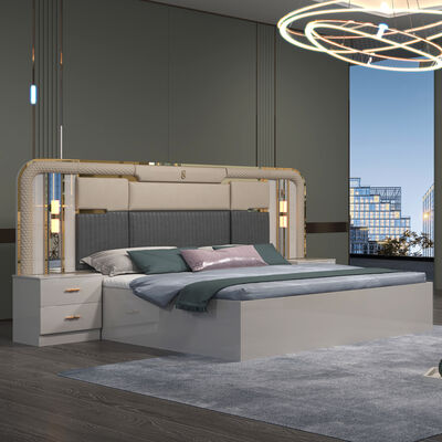 寝室 セット 寝室 家具 色 ティーンエイジャー 木 オーダーメイド 白い 家具 現代のセット