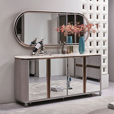 コンプリート 豪華 木製 食堂 セット 6人席 家具 豪華 大型 木製 モダン マルブル 食卓 セット 4 椅子