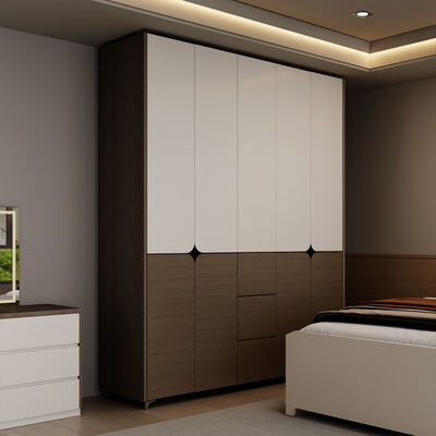 モダン3 5つ星ホテル コンプリートベッドルームセット 木製ベッド ダブル ホームストレージ スペース節約 キングサイズ ラグジュアリー寝室家具セット