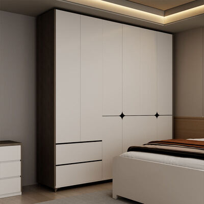 モダン3 5つ星ホテル コンプリートベッドルームセット 木製ベッド ダブル ホームストレージ スペース節約 キングサイズ ラグジュアリー寝室家具セット