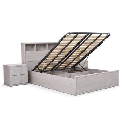 モダン コンプリート ベッドルームセット マスタールーム キングサイズ ダブルベッド ホテル ホーム 収納 固木枠 高級 ベッドルーム 家具セット