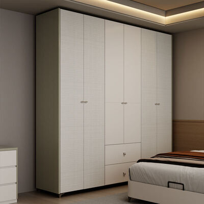 現代的な高級の木製 ベッドルームセット 収納用家具 寝床 照明ヘッドボード 家庭用ホテルのアパートのシンプルな組み立て