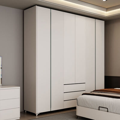 プレミアム・キングサイズの木製の寝室セット 収納用 快適なミニマリストの雰囲気を 豪華な現代的な寝室に