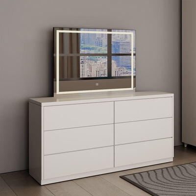 プレミアム・キングサイズの木製の寝室セット 収納用 快適なミニマリストの雰囲気を 豪華な現代的な寝室に