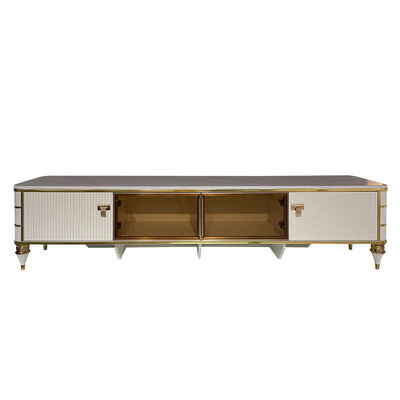 高品質北欧ホワイト木製テレビスタンド収納ホームファニチャーホテルモダンラグジュアリーMDFリビングルームテレビキャビネット