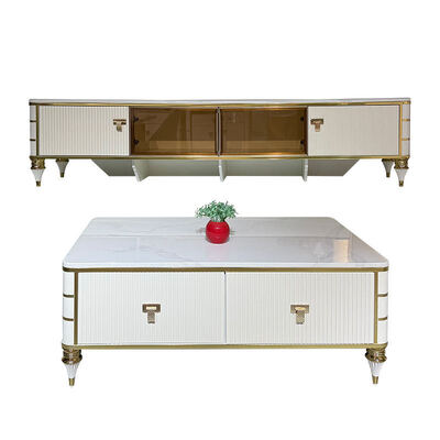 高品質北欧ホワイト木製テレビスタンド収納ホームファニチャーホテルモダンラグジュアリーMDFリビングルームテレビキャビネット