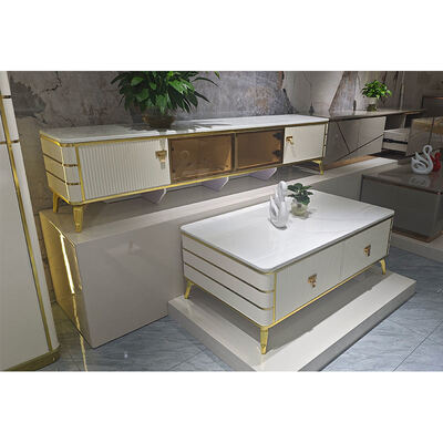 高品質北欧ホワイト木製テレビスタンド収納ホームファニチャーホテルモダンラグジュアリーMDFリビングルームテレビキャビネット