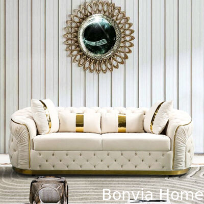 ハイエンド カスタム 豪華 ビラ 3 2 1 座席 ソファセット 家具 リビング モジュール式 イタリアン モダンデザイン 織物 セクションソファ