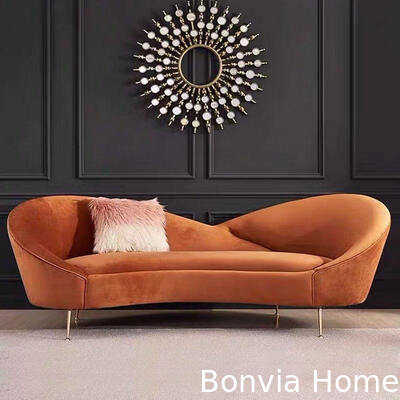 モダンデザイン 3人座休憩ソファー リビングソファー セット セクション家具 ラグジュアリー ラウンジ ベルベットファブリックソファー