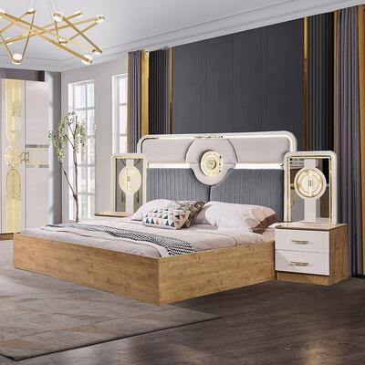 Chambre a Coucher コンプリート トルコ 寝室 セット 格安 卸売 マスター 部屋 サイズ ベッド 木製 モダン 寝室 家具 セット まだレビューはありません