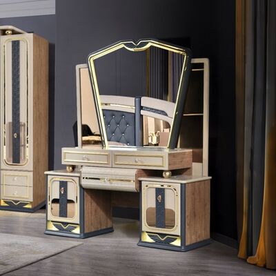 Chambre a Coucher コンプリート De Luxe ベッドルームセット キングサイズ ベッド ホームルーム ダブル 木造枠 モダン 贅沢 ベッドルーム 家具セット