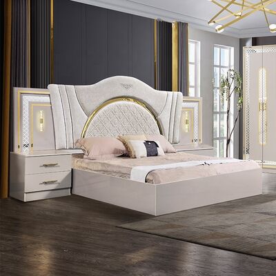 Chambre a Coucher コンプリートリート 2 席 寝室セット キングサイズ ベッドルーム スイート 木造枠 モダン 贅沢 寝室家具セット