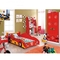 子供の寝室の家具はMDFの貯蔵2100mmを用いる木のレース カーのベッドを置く