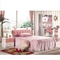 別荘の純木のピンクの子供の寝室の家具OEM ODM