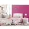 5mm MDFの純木の女の子の寝室の家具のピンクODM