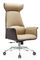 スカンジナビア様式エグゼクティブ ブラウンの革人間工学的のオフィスの椅子